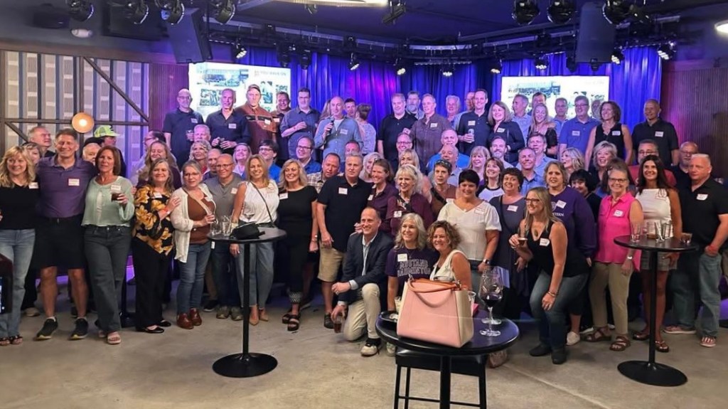 High school classmates gathered for the 40th reunion, celebrating friendship and the passage of time.